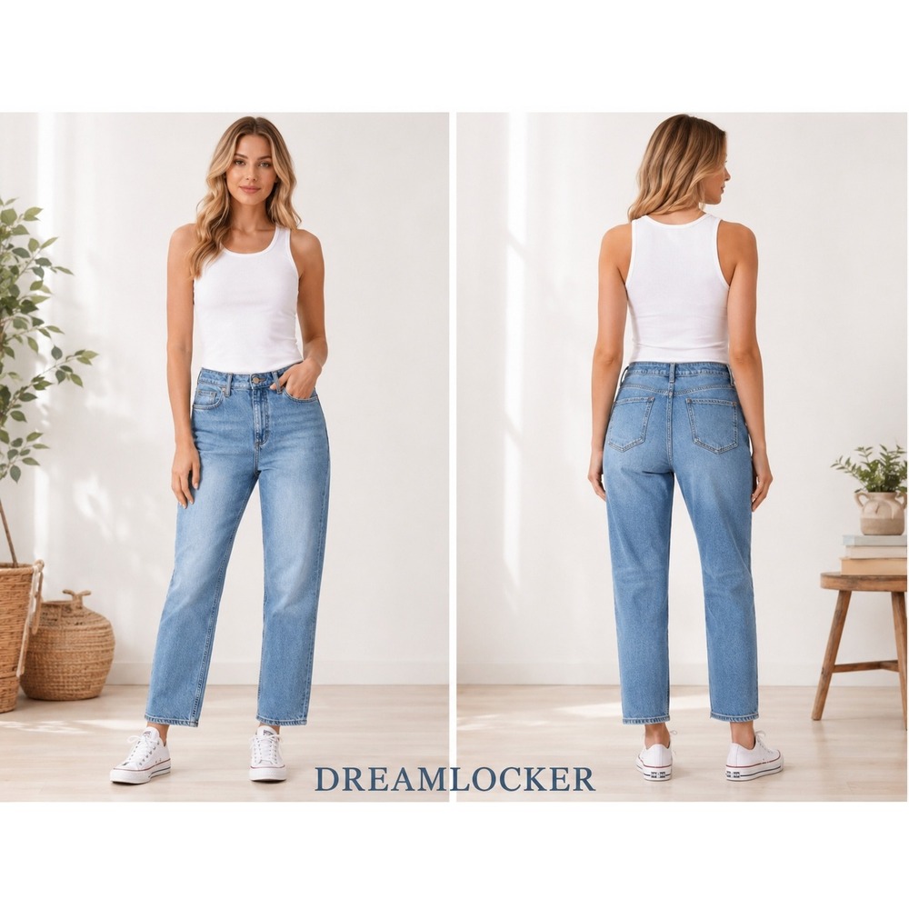 Elizabeth and James Jeans 12 -‎ 31 Blue Light Wash The Vintage Straight Leg